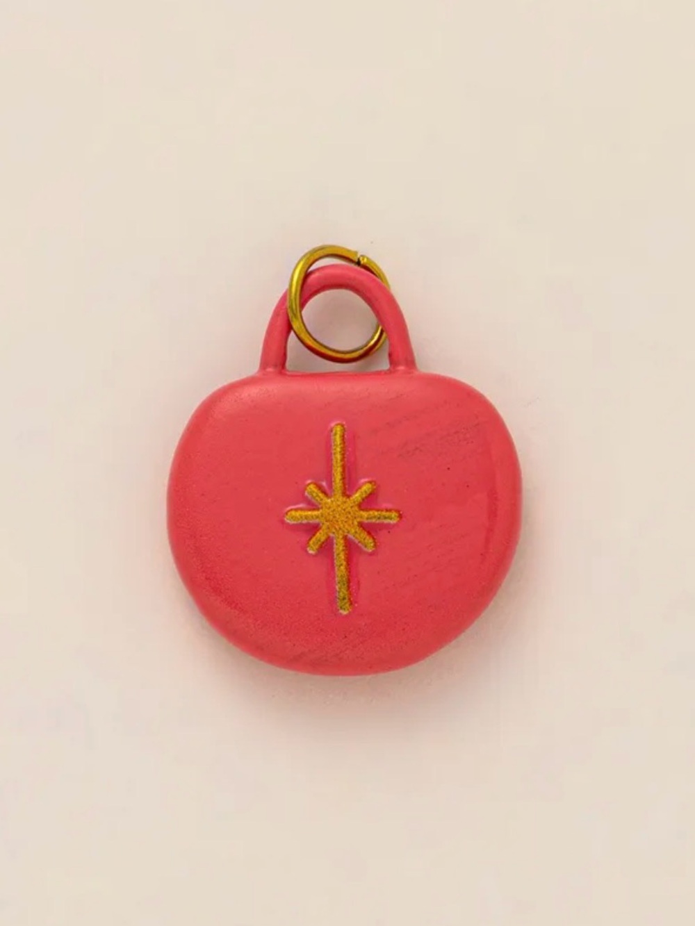 Pink Starburst Charm Pendant